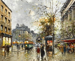 Giclee Oil Painting Decor France Paris Street Wall Decor - £6.86 GBP+