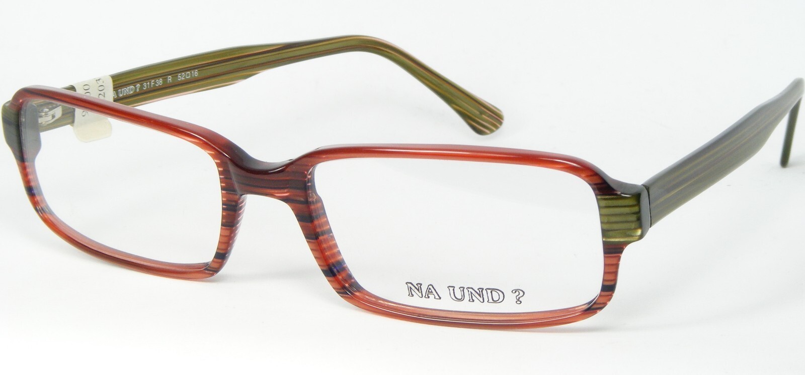 Na Und ? Marion Ramm 31F38 R Rayas Rojo Ladrillo / Oliva Gafas 52-16-138mm - $62.43