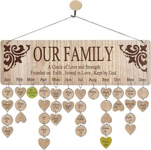Important Dates Reminder Plaque Wall Hanging For Nana Mother Christmas Gift, - £28.11 GBP