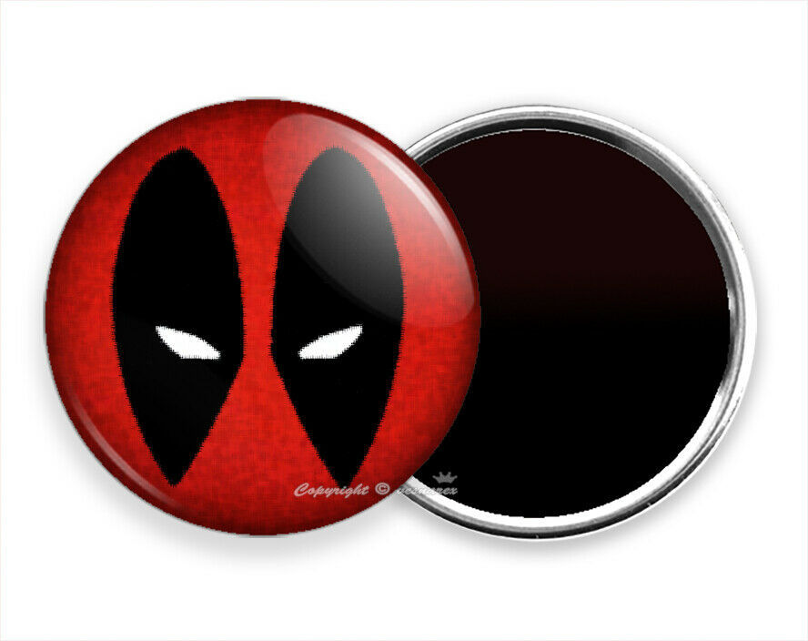 DEADPOOL RED FACE MASK SUPER HERO COMICS FRIDGE REFRIGERATOR MAGNET NOTE HOLDER