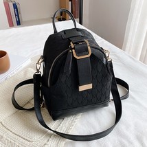Luxury Brand Women Small Backpack Cotton and Pu Leather Backpacks for Teenager G - £30.96 GBP