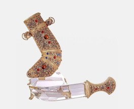 Elegant Gold Plated Dagger Crystal a striking blend of craftsmanship and... - £548.53 GBP