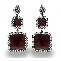 Designer Fashion Big Stone Earring - £32.13 GBP