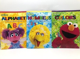 3 Sesame Street Write On Wipe Off Children Books Fun With Colors Numbers Letters - £8.21 GBP