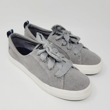 Sperry Womens Sneakers Sz 9 M Crest Vibe Griffin Shoes Casual Gray Canvas - $31.87