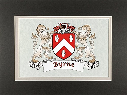 Byrne Irish Coat of Arms Print - Frameable 9&quot; x 12&quot; - $24.00