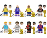 8Pcs Football Super Stars Minifigure Erling Haaland Kaka Messi Ramos Min... - £20.58 GBP