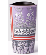 *Starbucks 2017 Lavender Floral Double Wall Traveler Ceramic Tumbler NEW... - $43.60