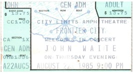 Vintage John Waite Ticket Stub August 22 1985 City Limits Amphitheater Oklahoma - £18.48 GBP