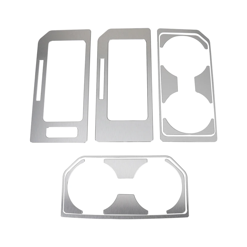 JeCar Aluminum Alloy Gear Cup Panel  Holder Decoration Trim Cover Stickers For   - £98.59 GBP