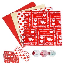 UAREBST 52 Sheets Red Happy Mother&#39;s Day Tissue Wrapping Paper Bulk for ... - $148.41 MXN