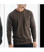 Zyia Active Fitted Crewneck Pullover Olive Army Green XL - $37.69 CAD