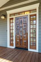 Hand-Carved Entrance Front Door, Barn Door - £1,263.94 GBP