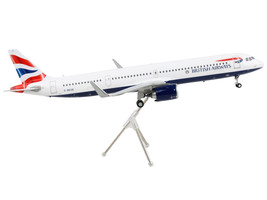 Airbus A321neo Commercial Aircraft &quot;British Airways&quot; White with Tail Stripes &quot;Ge - £99.35 GBP