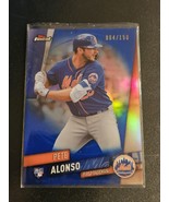 2019 Topps Finest Blue Refractor #4/150 Pete Alonso #44 Rookie RC Mets - $1,478.85 MXN