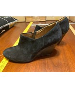 Clarks Artisan Booties Clogs Shoes Women&#39;s Size 11 Black Suede Side Zip ... - $12.08 CAD