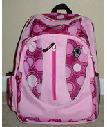 PINK Circles Backpack School Pack Bag  NEW Book Bag Hike Daybag 328PB - £10.89 GBP