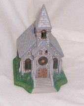 PartyLite &quot;The Church&quot; Olde World Village Painted Bisque Porcelain Retired - £19.29 GBP