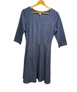 Old Navy Women&#39;s Blue 3/4 Sleeve Fit Flare Dress Size M - $433.14 MXN