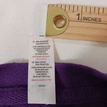 Just Hoods by AWDis JHA030 THE NEON BISON Men's Purple Pullover Sweater Size S image 5