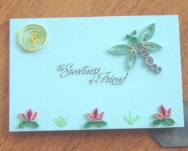 Handcrafted Paper Quill Plaque with Stand New  The Sweetness of a Friend - £16.06 GBP