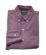 BONOBOS Shirt Mens Size M Button Down Long Sleeve Tailored Slim Fit Plai... - £15.45 GBP