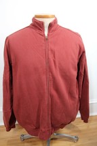 LL Bean MT Katahdin Iron Works Maroon Sherpa Lined Full Zip Sweatshirt J... - £29.88 GBP