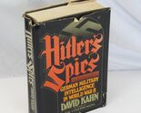 Hitler's Spies David Kahn German Military Intelligence in World War II  ... - $36.25