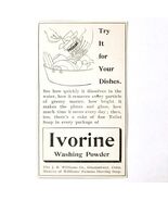 Ivorine Washing Powder Soap 1897 Advertisement Victorian Cleaning ADBN1A7 - €17,15 EUR