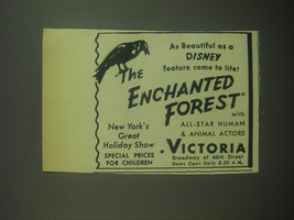 1945 The Enchanted Forest Play Ad - Beautiful as a Disney feature come to life - £14.77 GBP