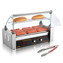 VEVOR Hot Dog Roller 5 Rollers 12 Hot Dogs Capacity, 750W Stainless Gril... - $114.90