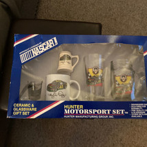NASCAR Hunter Motorsport Ceramic &amp; Glassware Gift Set BUD #42 Kyle Petty - £8.88 GBP