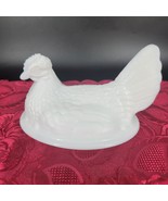 Vintage Indiana Glass Nesting Hen Replacement Lid White Milk Glass 7&quot;L x... - £6.22 GBP