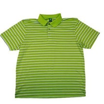Pro Tour Airplay Mens Golf Athletic Polo Shirt Size XXL Green Striped TN11 - $8.90