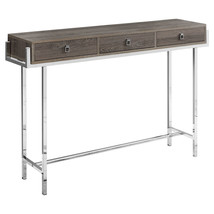 48" Taupe and Silver Console Table And Drawers - $8,453.52 MXN