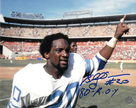Billy Sims signed Detroit Lions 8x10 Photo #20 80 ROY- AWM Hologram (#1 Finger R - £18.08 GBP