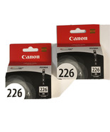 (2) CANON 226 Black Ink Cartridges ~ CLI-226BK - $22.41