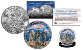 Defenders Of Freedom U.S. Armed Forces Genuine Tender Ike Eisenhower Dollar Coin - £8.13 GBP