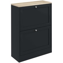 HOMCOM Slim Black Shoe Cabinet for Entryway - Hidden 12-Pair Storage - $2,322.23 MXN