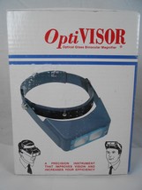 OptiVISOR Donegan Optical DA5 Blue Magnifying Visor Binocular Magnifier NOS - $41.92