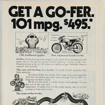 Vintage 1970&#39;s Suzuki A100 Go-Fer 2 Stroke Motorcycle Magazine Print Ad ... - $6.62