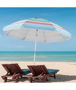 6.5 ft Sand Anchor Beach Umbrella Portable Windproof + Bag Sun Protectio... - $55.48 CAD
