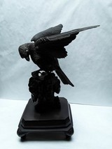 Japanese Meiji Bronze Hawk Okimono on Rockery relisting - £3,010.67 GBP