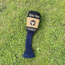 Vintage TaylorMade TI Bubble 2 Driver Golf Head Cover Brown Black Suede VGC - $14.75