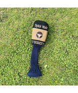Vintage TaylorMade TI Bubble 2 Driver Golf Head Cover Brown Black Suede VGC - $278.21 MXN