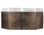 Dnd Dungeon Master Screen Faux Leather Embossed Dragon &amp; Mimic, Four-Pan... - $73.99