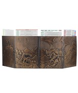 Dnd Dungeon Master Screen Faux Leather Embossed Dragon &amp; Mimic, Four-Pan... - £55.31 GBP