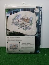 Dimensions Stamped Cross Stitch Kit - Baby Three Bird Watchers Quilt - £37.33 GBP