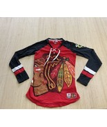 Majestic Chicago Blackhawks Womens Indian Hockey Long Sleeve T-shirt NHL XS - $32.79 CAD