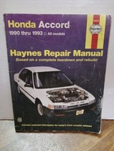 Honda Accord 1990-1993 Haynes repair manual 42012 - $11.88